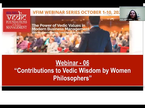 ISOL Research Foundation: Vedic Foundation of Indian Management: VFIM Webinar 6
